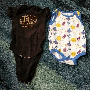 Star Wars One Pieces - 6 months Star Wars and space onesies Star Wars One Pieces - 6 months Star Wars and space onesies